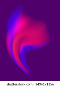 Purple background advertising brochure design elements. Blurry light glowing graphic form police siren at night colors. Vector illustration EPS 10 for booklet layout, wellness leaflet, newsletters