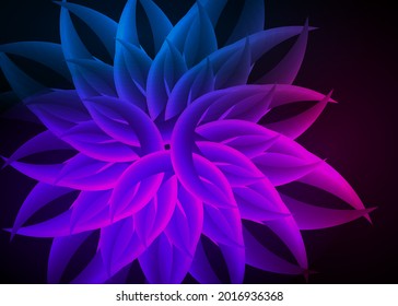 Purple background advertising brochure design elements. Business templates for multipurpose presentation at night colors. Vector illustration EPS 10 for booklet layout, wellness leaflet, newsletters