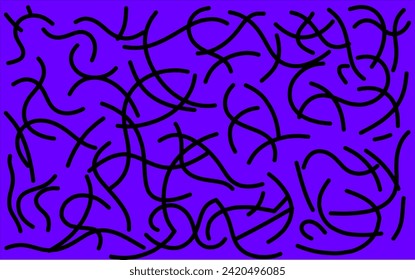 a purple background with black lines