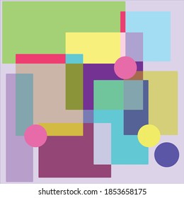 violetter Hintergrund mit Quadraten und Rechtecken