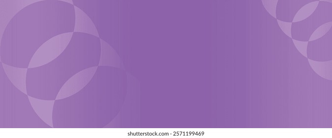 Purple background with circular patterns. The background is smooth and vibrant, overlapping purple circles for a dynamic effect. Vector. Gradient chain digital background. Purple background vector.