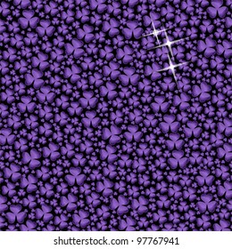 purple Background Clover, vector
