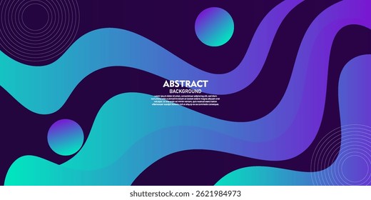 fundo roxo com padrão de onda gradiente colorido. design simples e legal. eps10 vetor