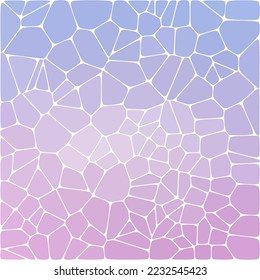 Purple background consisting of pebbles. Vector template in polygonal style.