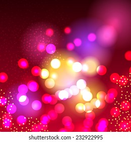 Purple background with defocused lights. Vector. Pink background. Valentine , christmas backdrop