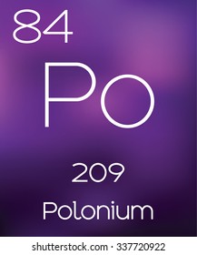 Purple Background Element Polonium Stock Vector (Royalty Free ...