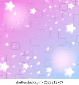 Purple background featuring a gradient with a soft stars. Stock vector illustration in realistic style.