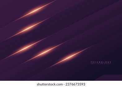 Purple background with flashes of light. Geometric pattern with diagonal lines. Modern, dynamic, abstract gradient.