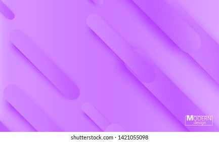 Purple background. Fluid shapes. Minimal abstract cover design. Creative colorful wallpaper. Trendy gradient poster. Vector illustration.