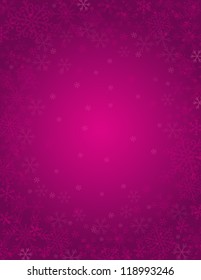 purple background with  frame of snowflakes,  vector illustration