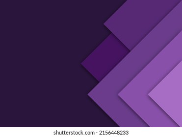 Purple Background Geometric Overlap Layer Paper Cut on Dark with Space Design