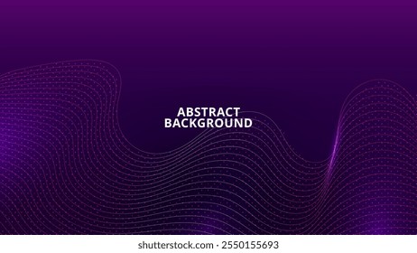 Purple background with glowing wavy lines and sparkles. Suitable for vibrant themed designs, backgrounds, and artistic digital projects.