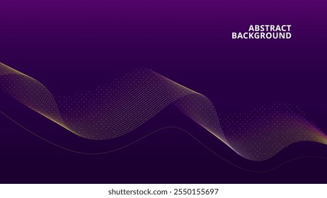 Purple background with glowing wavy lines and sparkles. Suitable for vibrant themed designs, backgrounds, and artistic digital projects.