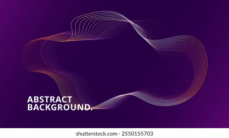 Purple background with glowing wavy lines and sparkles. Suitable for vibrant themed designs, backgrounds, and artistic digital projects.