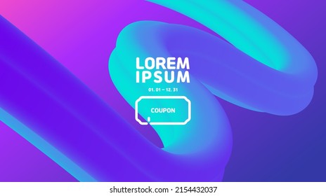 Fondo púrpura y ola de gradación con menta y azul