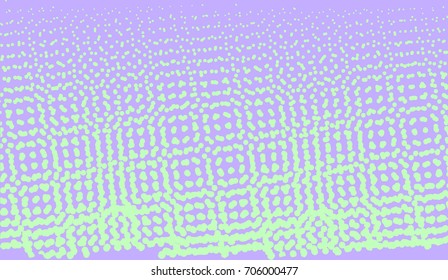 Purple background with halftone elements.