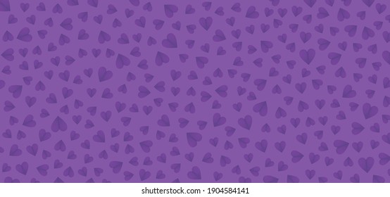 Fondo púrpura con estilo de corte de papel cardíaco púrpura. Antecedentes vectores para Feliz Día de San Valentín, Día de la Mujer, Día de la Madre y diseño de tarjetas de felicitación de cumpleaños