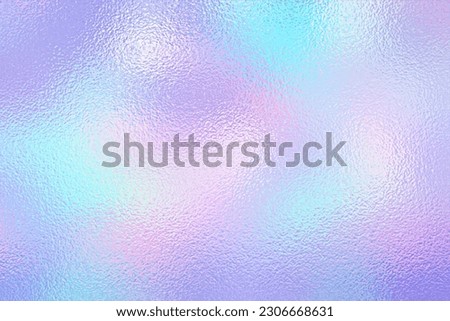 Purple background. Holograph foil texture. Iridescent metal effect. Holographic glitter backdrop. Rainbow bright gradient. Cute dreamy pattern. Pink blue paper. Sparkle patern. Vector illustration