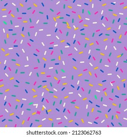 Purple background with ice cream confetti
