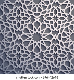 Purple background . Islamic ornament vector , persian motiff . 3d ramadan islamic round pattern elements . Geometric circular ornamental arabic symbol vector .