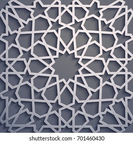 Purple background . Islamic ornament vector , persian motiff . 3d ramadan islamic round pattern elements . Geometric circular ornamental arabic symbol vector .