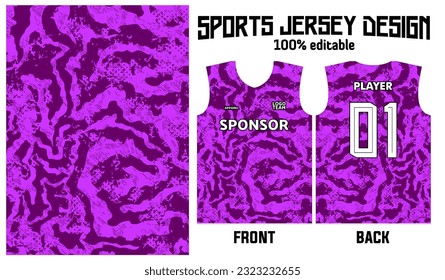 purple background jersey design for sport uniform