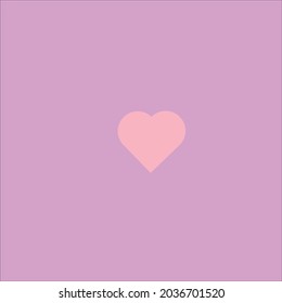 Fondo púrpura con un corazón naranja claro en el centro para hacer cartas.