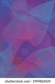 Purple background, line and point