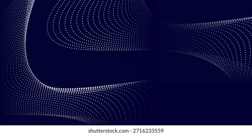 Fondo púrpura con muchas partículas brillantes. Información digital de partículas modernas línea Fondo de pantalla resplandor