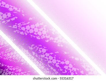 Purple background on the white