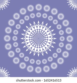 Fondo púrpura sobre el vector de patrón abstracto blanco