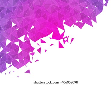 Purple background polygon abstract vector illustration