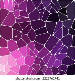 Purple background in polygonal style. Mosaic. Pebbles. Vector background.