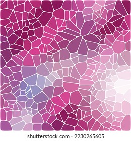 Purple background in polygonal style. Mosaic. Pebbles. Vector background.