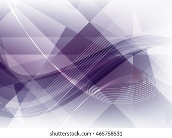 Purple background with rectangles, squares, triangles and lines vector illustration.