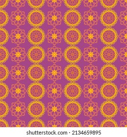 purple background with repeated circle abstract shape