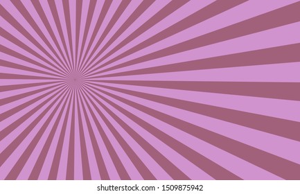 Purple Background with retro rays. Color abstract ray star burst background pattern design . Vector illustration