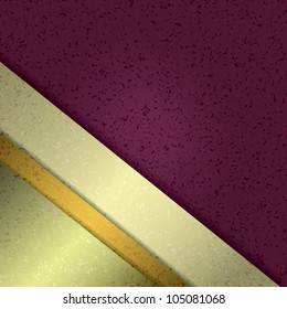 Purple background with ribbons and place for title or text