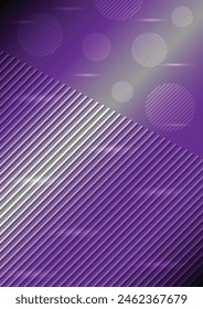 the purple background with stick and circle