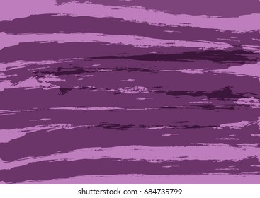 Purple background with stripes painted by brush. Grunge, sketch, watercolor, graffiti. Vector illustration.