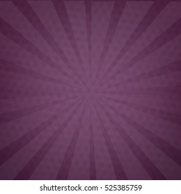 Purple Background Texture With Sunburst, With Gradient Mesh, Vector Illustration