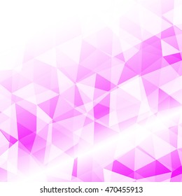 purple background transparent triangles. polygonal design. vector illustration. for the design of your business plans, presentations, wallpapers