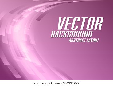 Purple background. Vector abstract shapes on the purple background.