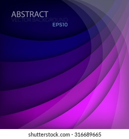 Purple background vector overlap paper layer curve line gradient color tone with space for text design