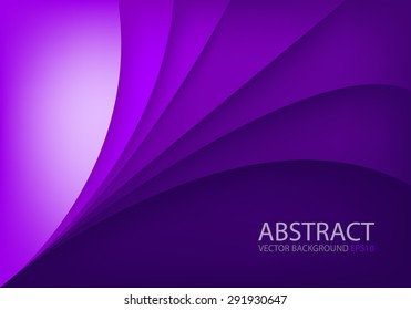Purple background vector triangle curve line gradient light paper layer with space for text and message background design