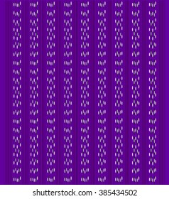 Purple background with vertical stripes and white dots