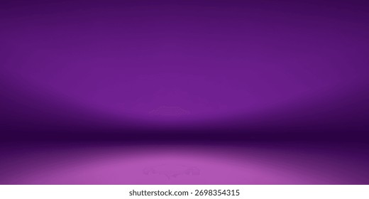 Quarto de estúdio de parede de fundo roxo com holofotes,Sombra no chão.Vazio escuro Violeta Fundo Palco Show com conceito de luz neon,Vetor 3D Ivy Display Podium Stand 