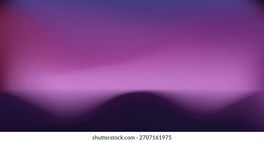 Fondo púrpura Estudio de pared con focos, sombra en el piso moderno