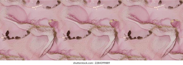Purple Background. Water Color Repeat. Gold Wall Elegant Texture. Pink Abstract Background. Modern Seamless Repeat. Gold Ink Paint. Pink Water Color. Marble Alcohol Ink. Floor Marble Watercolor.