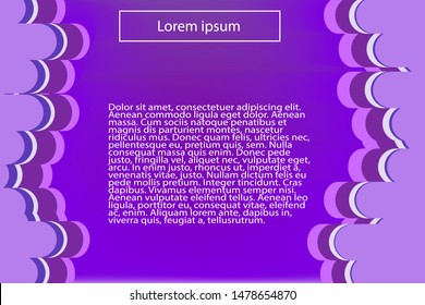 Purple background with waves. Vector illustration. 